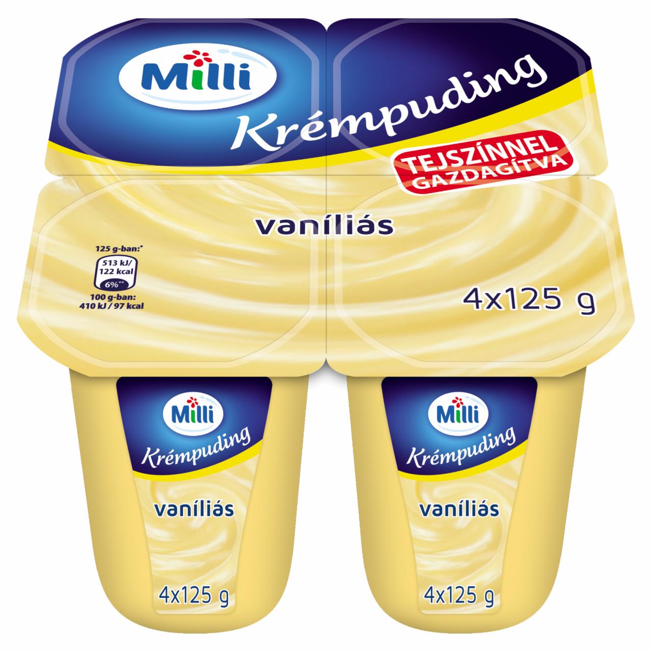 Képek - Milli vanília ízű krémpuding 500 g