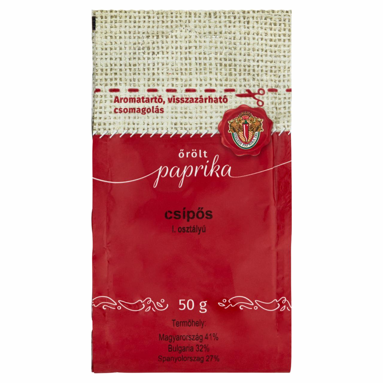 Képek - Szegedi Paprika I. osztályú csípős őrölt paprika 50 g