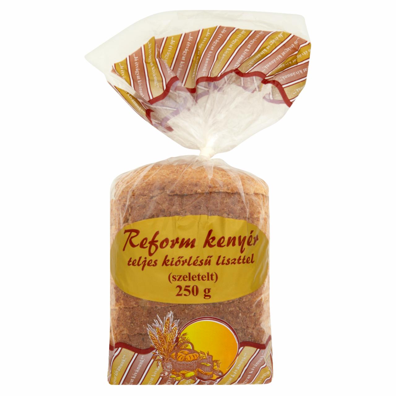 Képek - Reform szeletelt kenyér teljes kiőrlésű liszttel 250 g