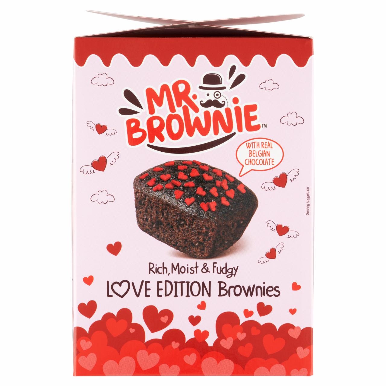 Képek - Mr. Brownie Love Edition brownie belga csokoládéval és cukorka szórással 200 g