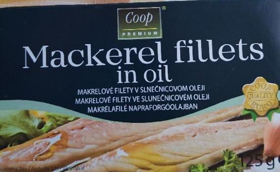 Képek - Mackerel fillets in oil Coop