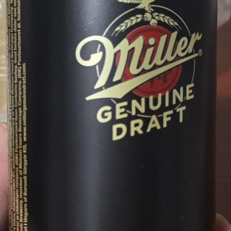 Képek - Miller Genuine Draft világos sör 4,7% 0,5 l