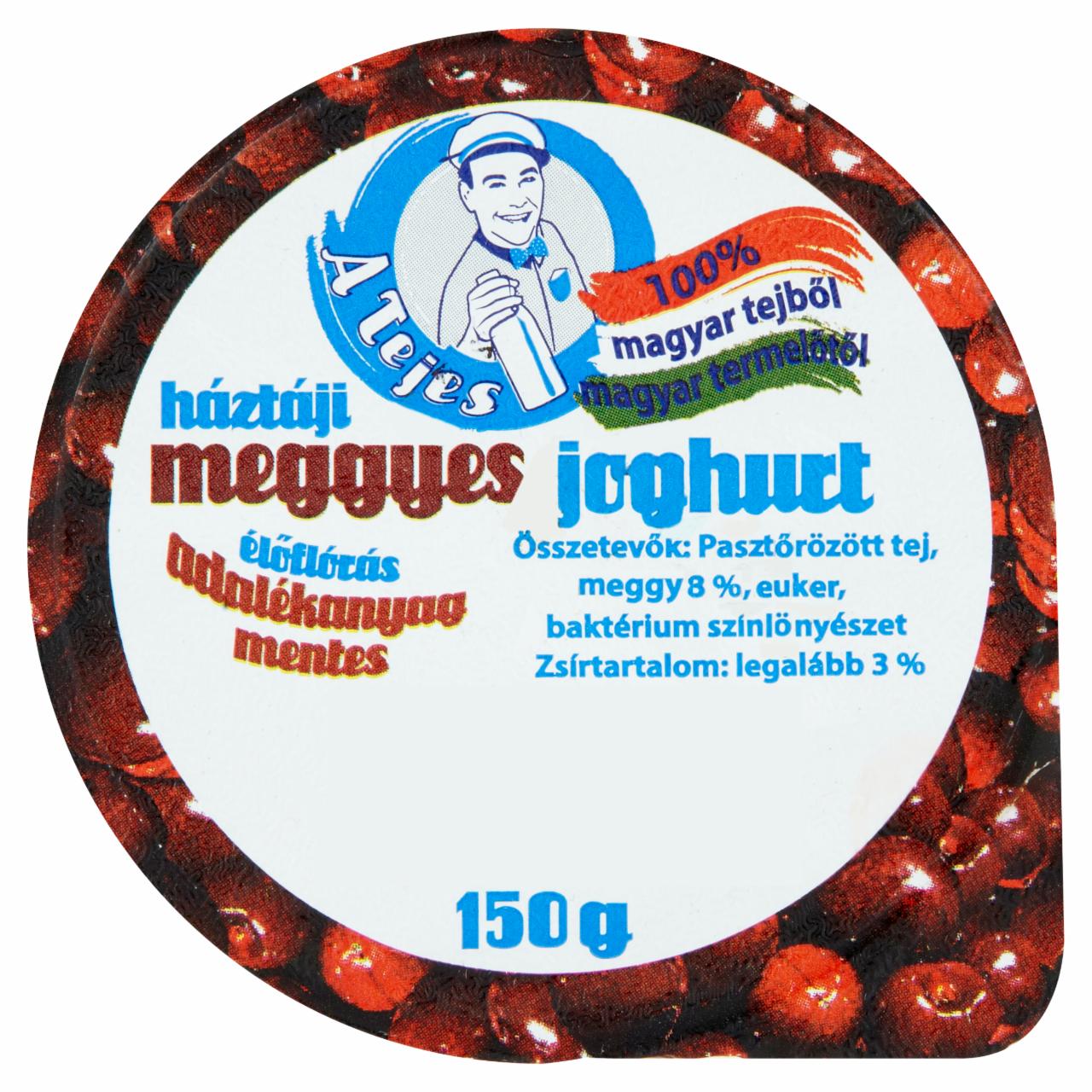 Képek - A Tejes háztáji meggyes joghurt 150 g