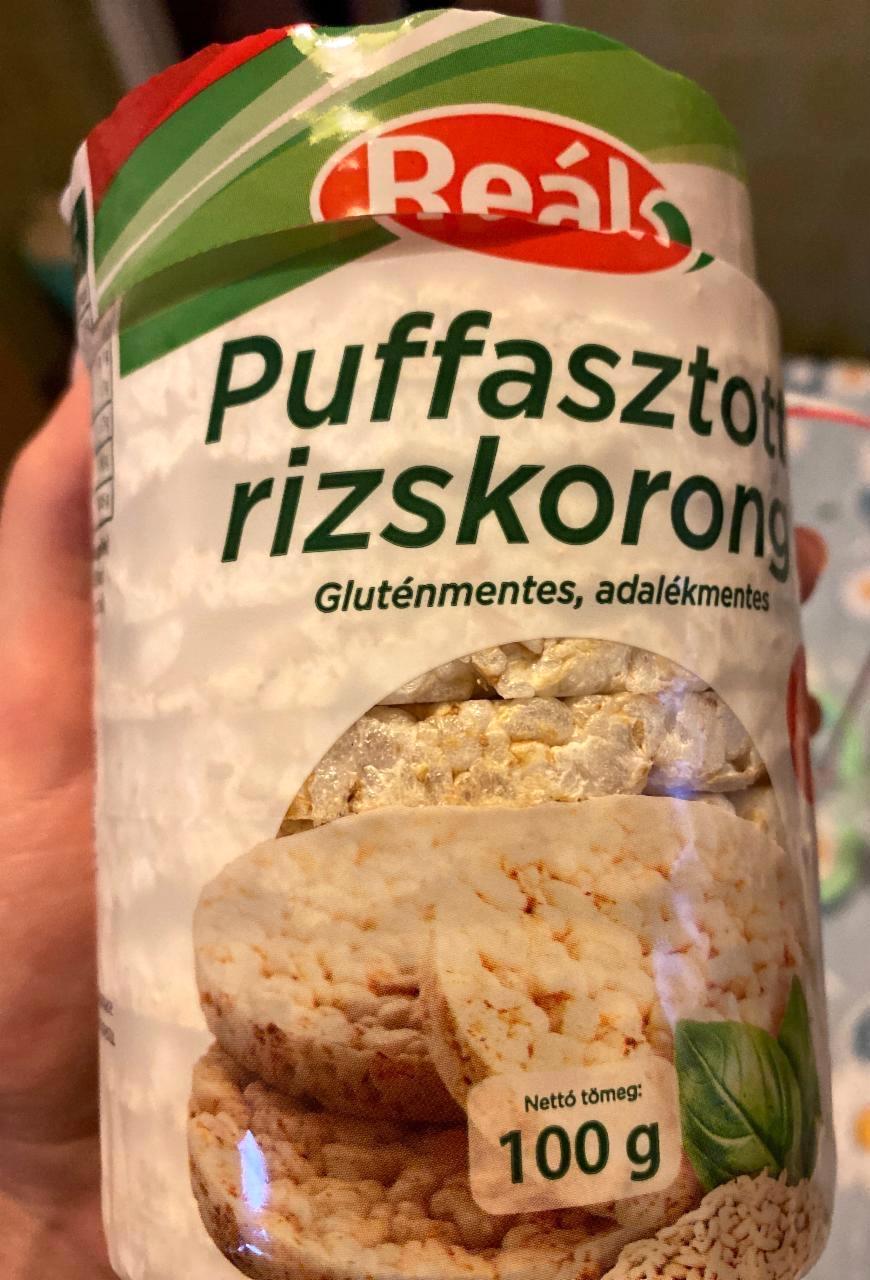 Képek - Puffasztott rizskorong natúr Reál