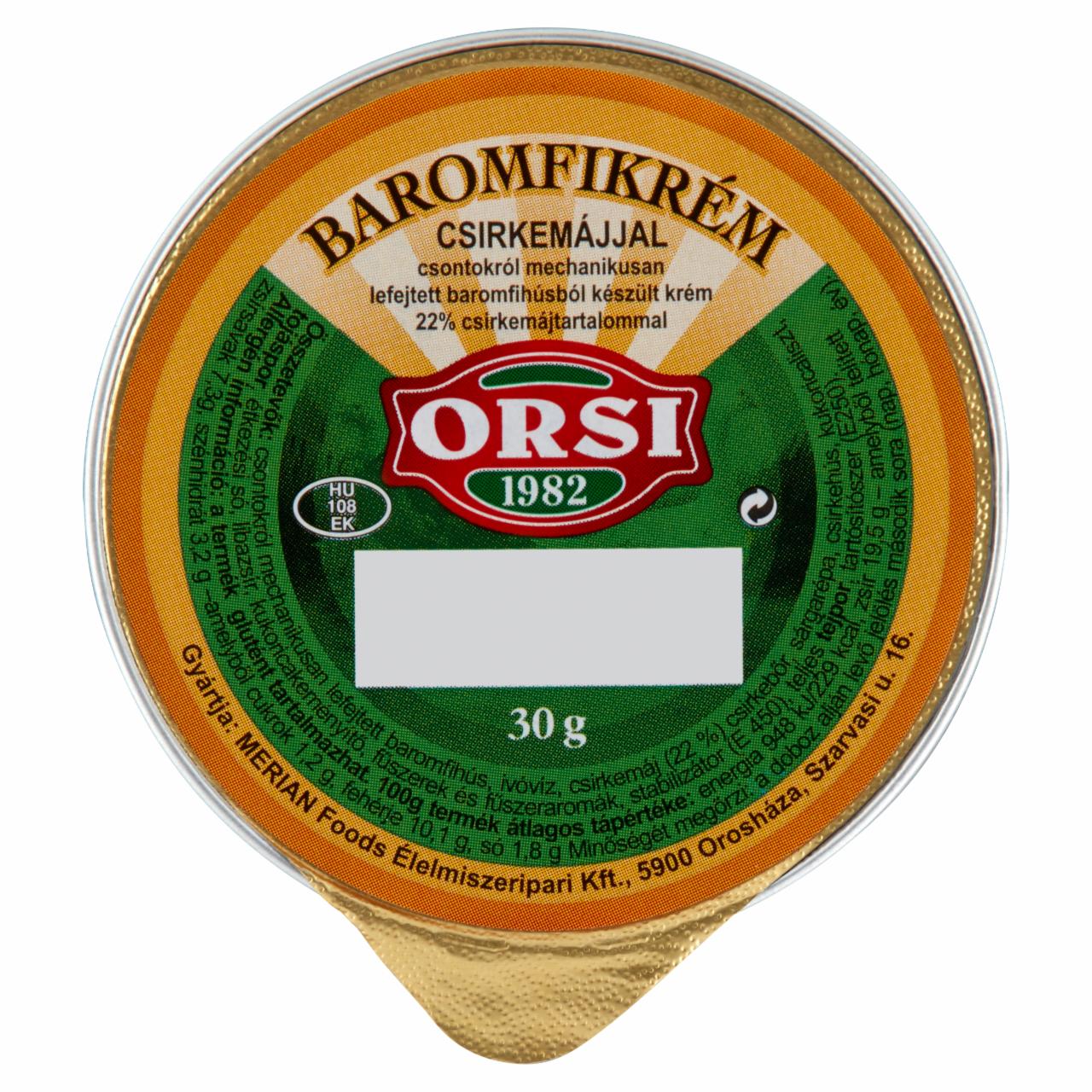 Képek - Orsi baromfikrém csirkemájjal 30 g