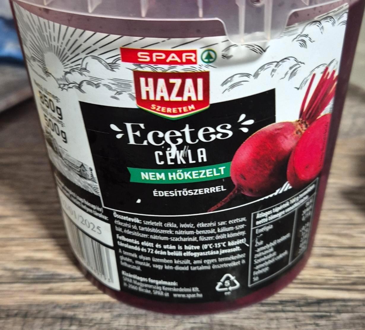 Képek - Ecetes cékla nem hőkezelt Spar Hazai szeretem