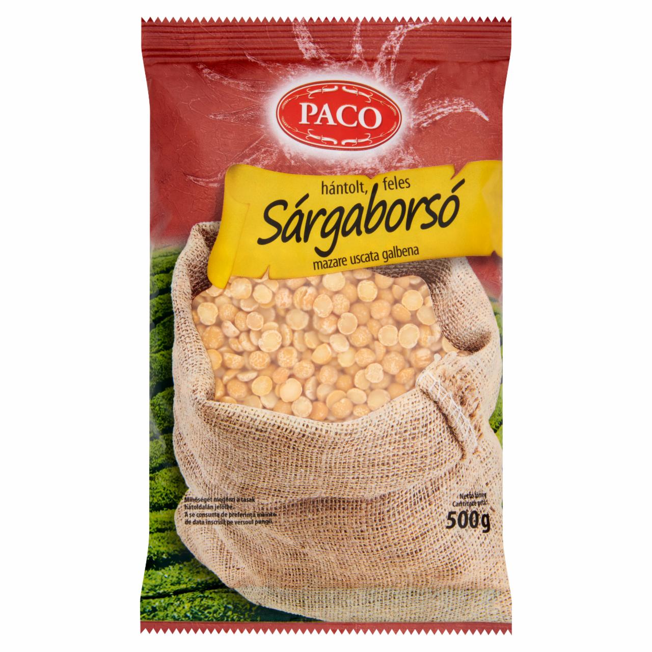 Képek - Paco hántolt feles sárgaborsó 500 g