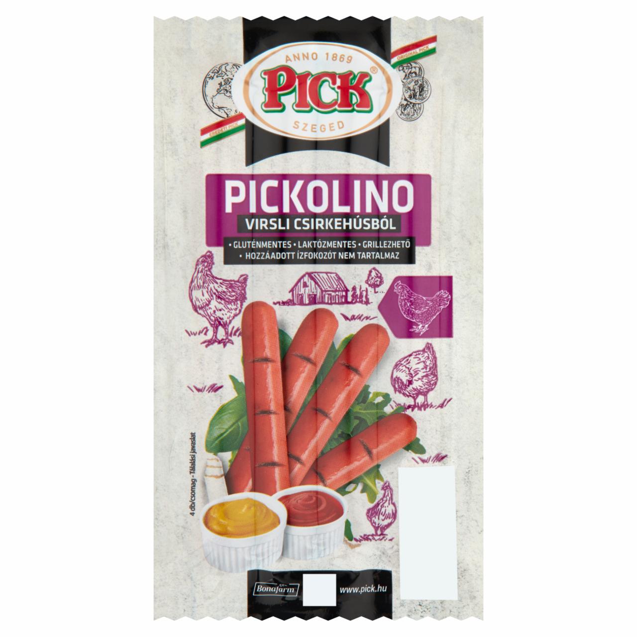 Képek - PICK Pickolino virsli csirkehúsból 140 g