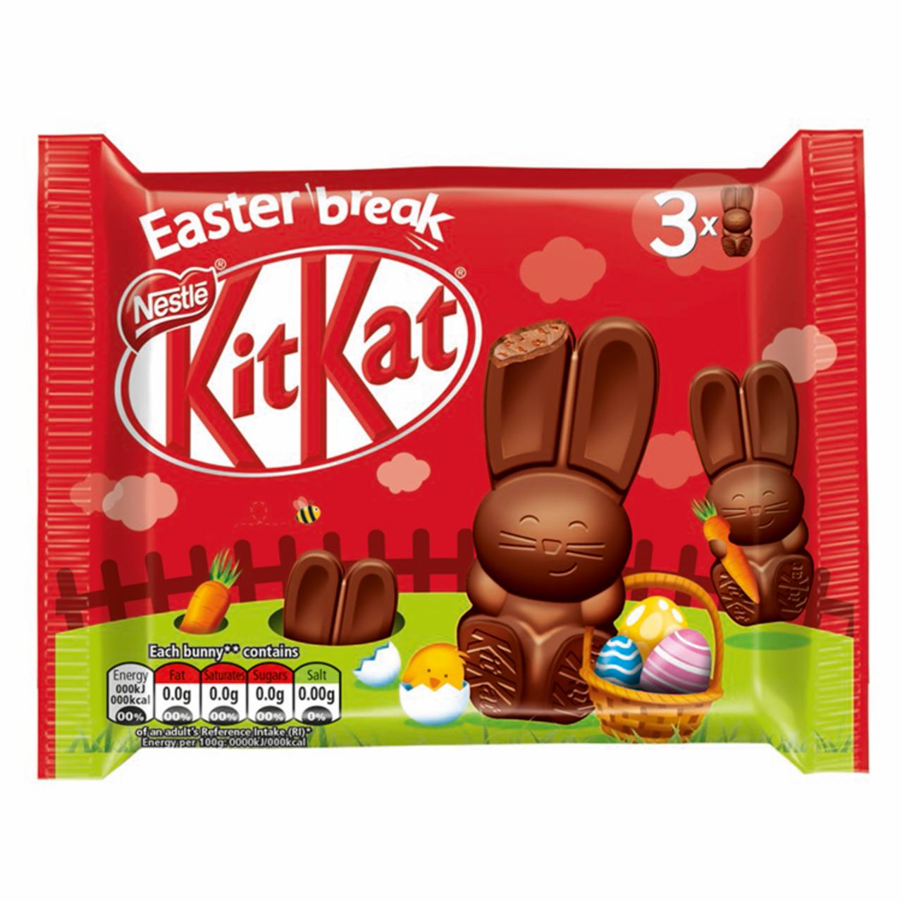 Képek - KitKat tejcsokoládé figura csokoládés töltelékkel 3 x 29 g (87 g)