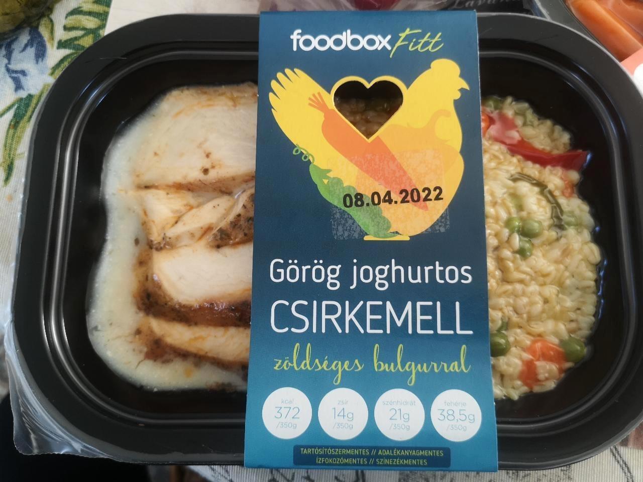 Képek - Görög joghurtos csirkemell zöldséges bulgurral Foodbox Fitt