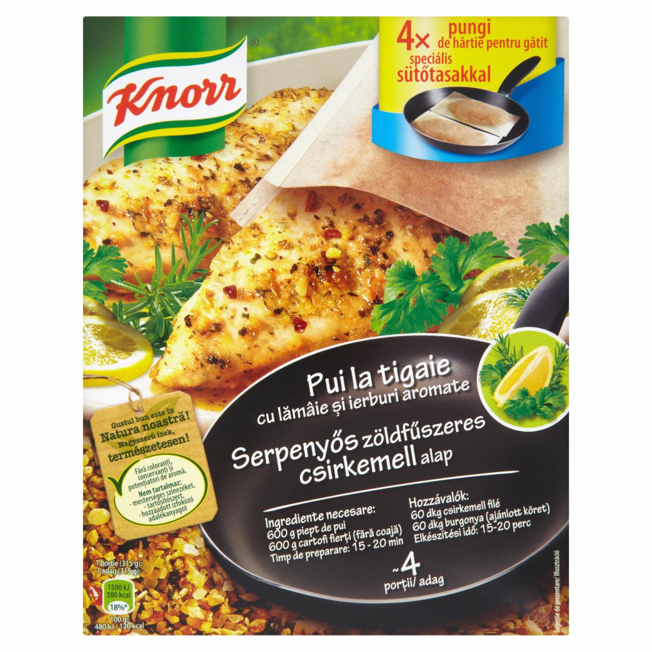 Képek - Knorr serpenyős zöldfűszeres csirkemell alap 20 g