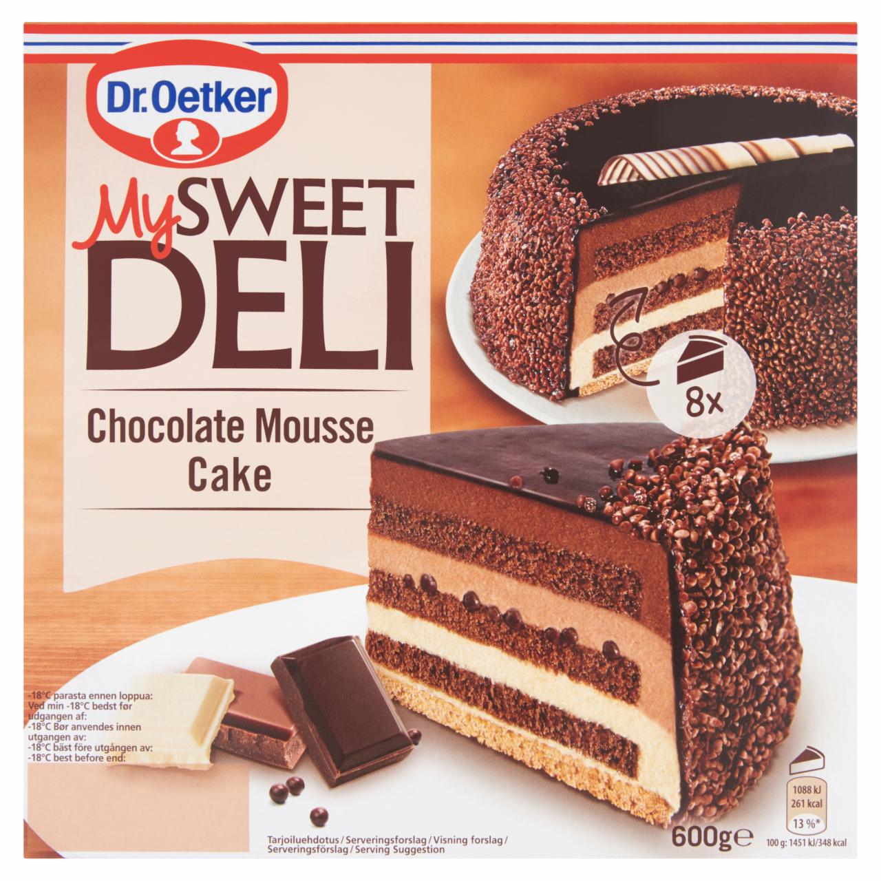 Képek - Dr. Oetker My Sweet Deli gyorsfagyasztott csokoládés mousse torta 600 g