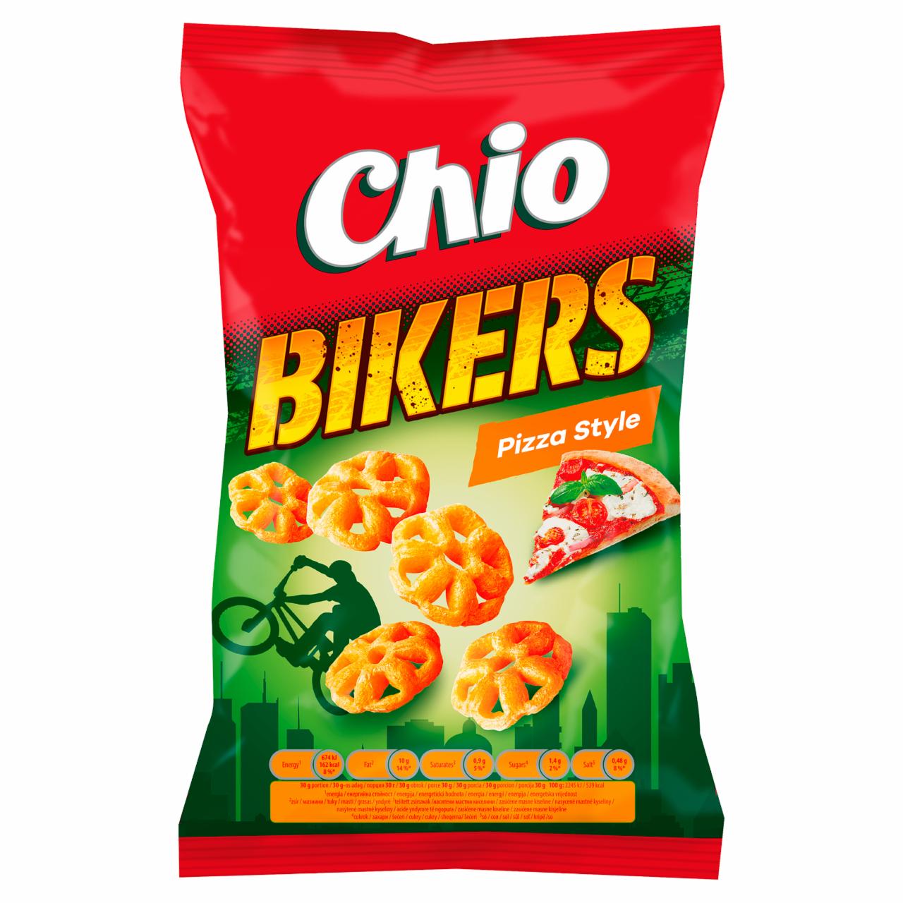 Képek - Chio Bikers pizza ízű kukoricasnack 80 g