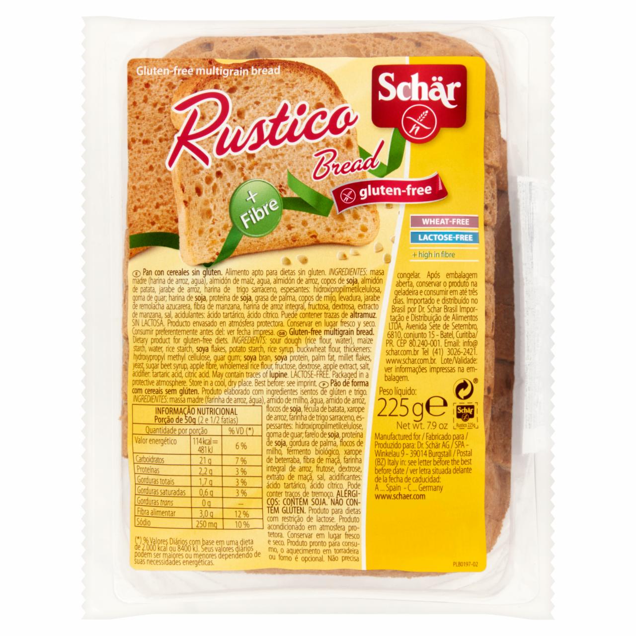 Képek - Schär Rustico gluténmentes szeletelt vekni 225 g