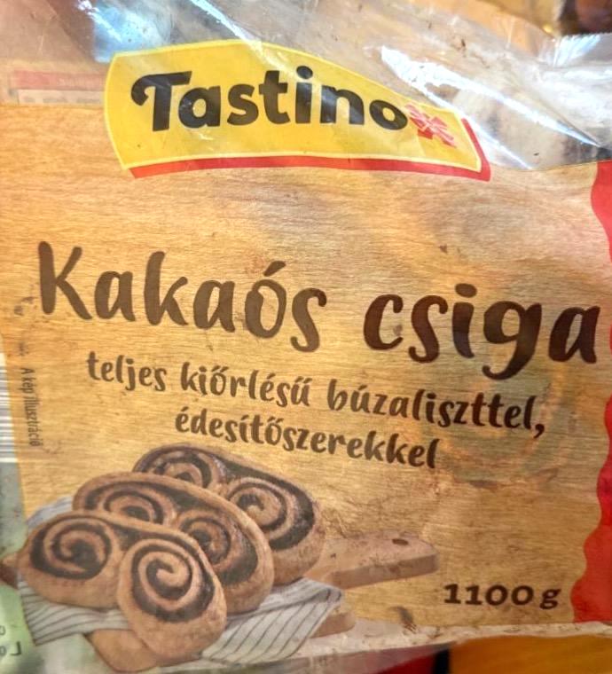 Képek - Kakaós csiga teljes kiőrlésű búzaliszttel, édesítőszerekkel Tastino