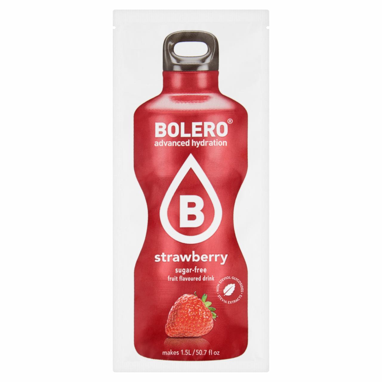 Képek - Bolero eper ízesítésű italpor édesítőszerekkel 9 g
