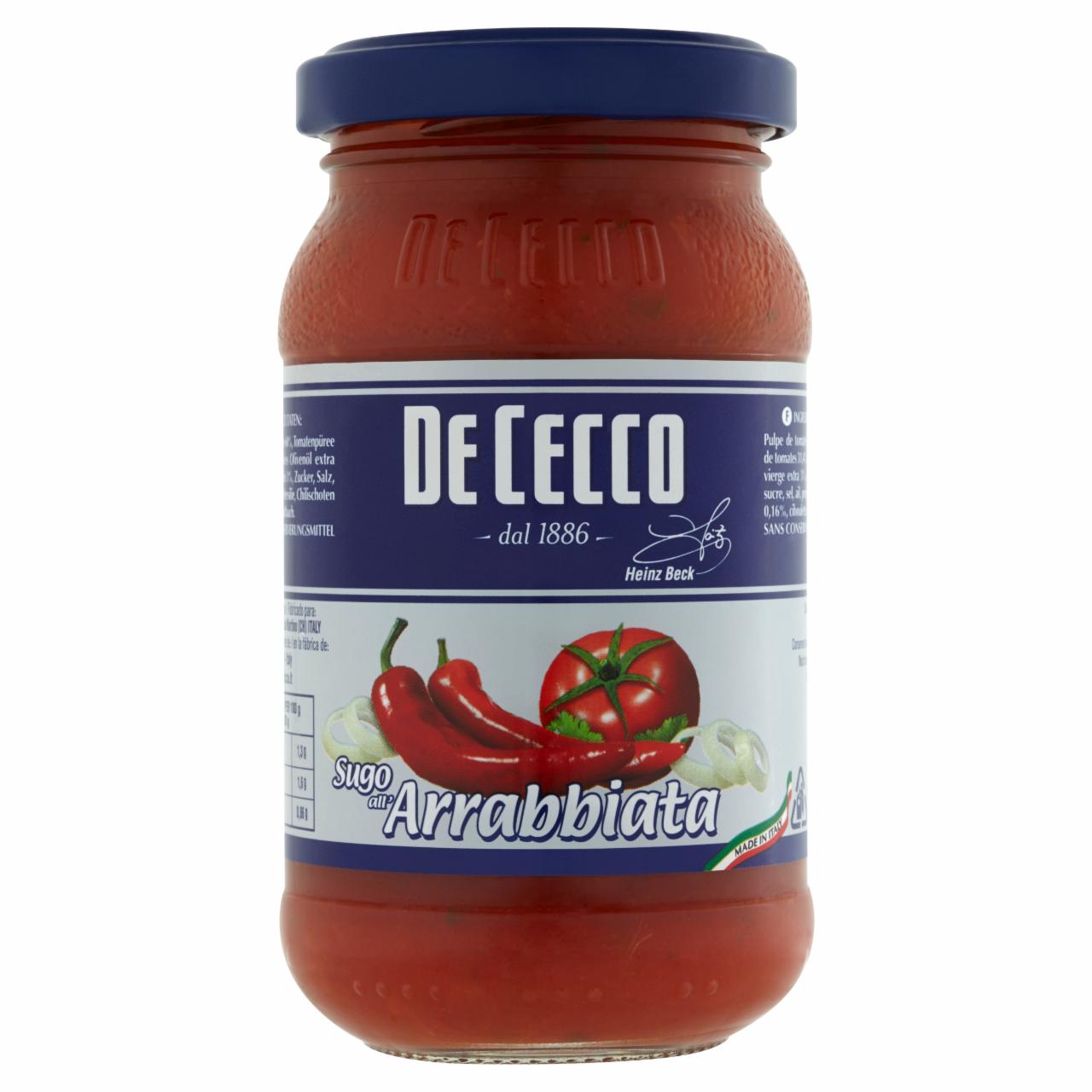 Képek - De Cecco arrabiata mártás 200 g