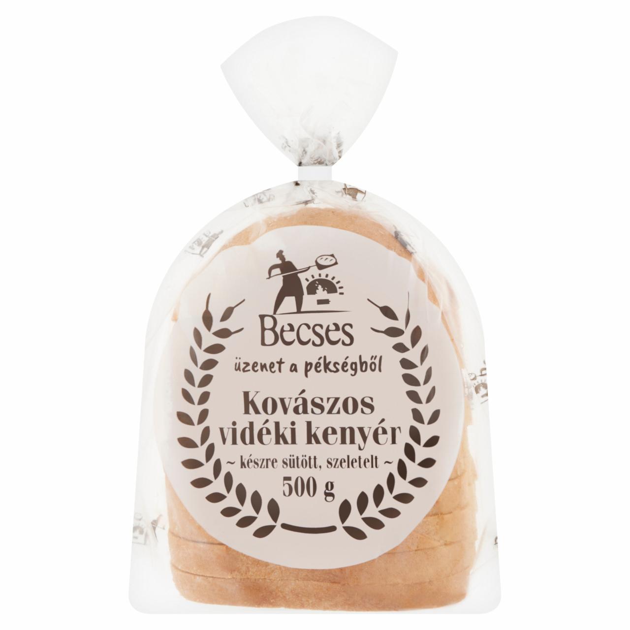 Képek - Becses készre sütött, szeletelt kovászos vidéki kenyér 500 g