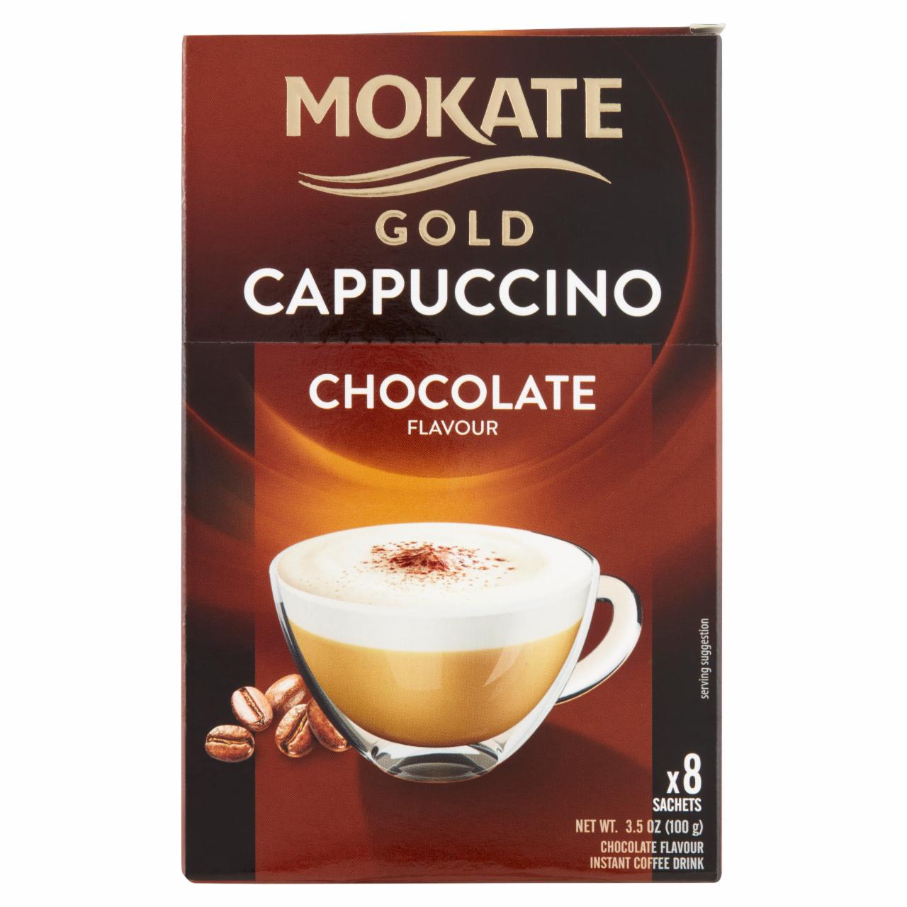 Képek - Gold Cappuccino instant kávéitalpor csokoládé ízesítéssel Mokate