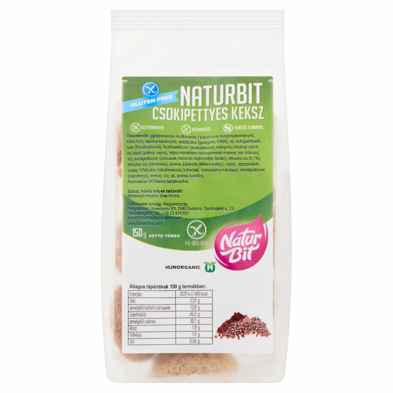 Képek - Naturbit csokipettyes keksz 150 g