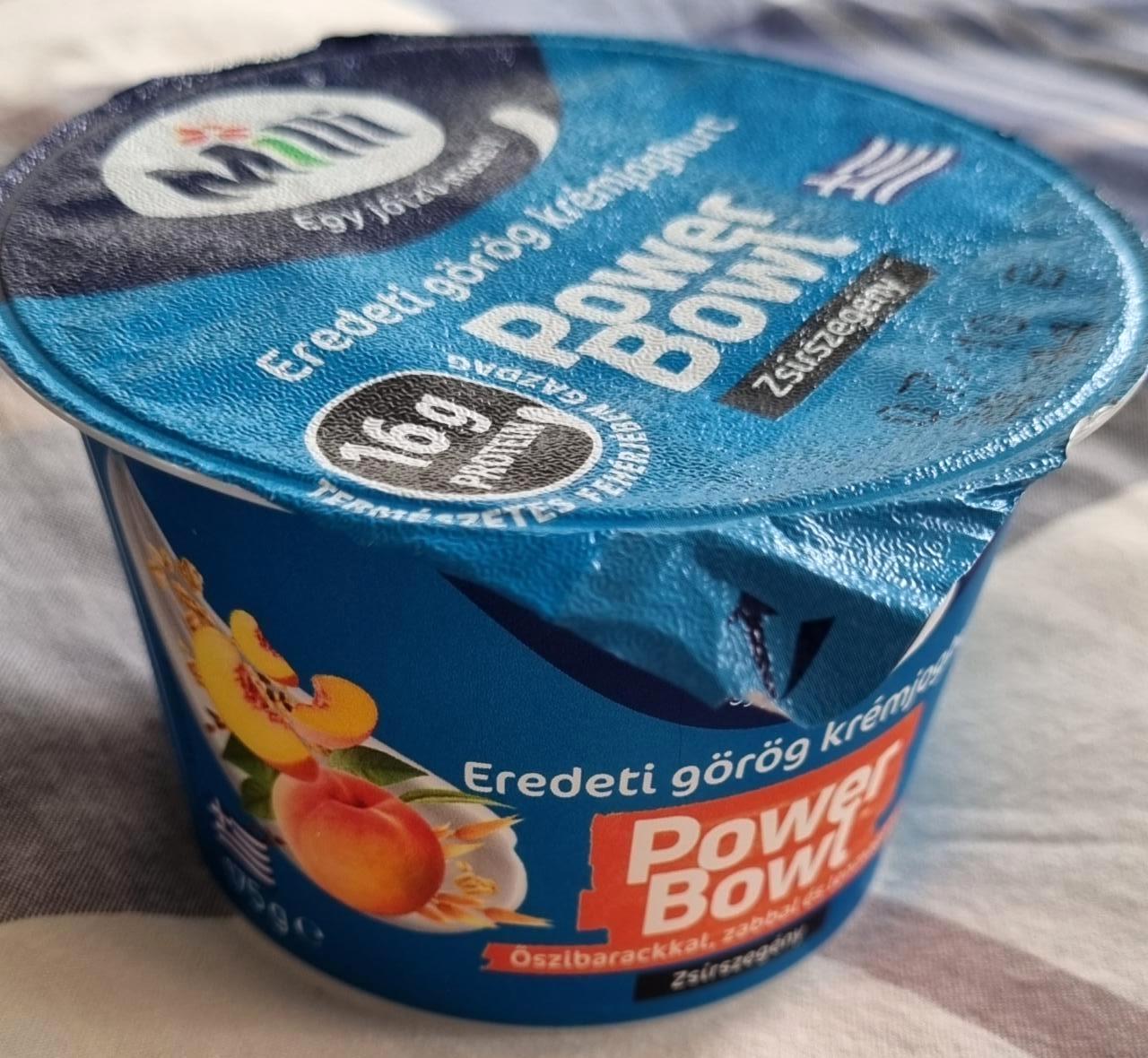 Képek - Milli Power Bowl zsírszegény eredeti görög krémjoghurt őszibarackkal 2 x 175 g (350 g)