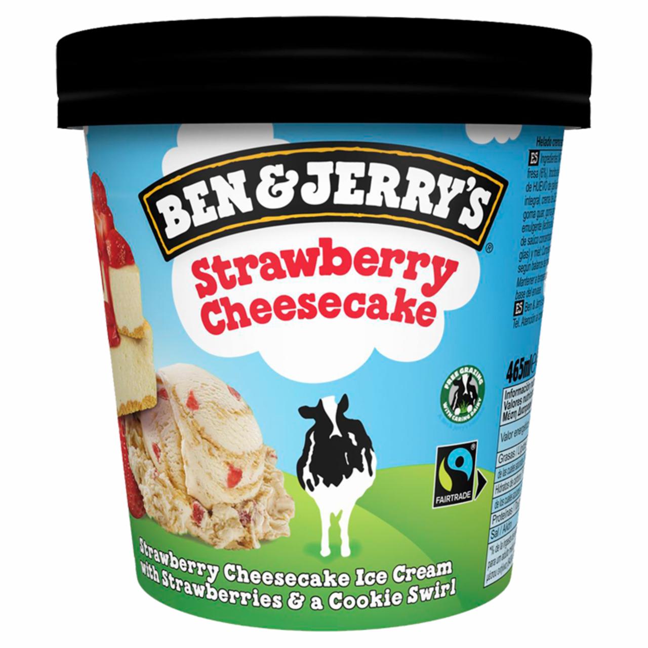 Képek - Ben & Jerry's poharas jégkrém Strawberry Cheesecake 465 ml