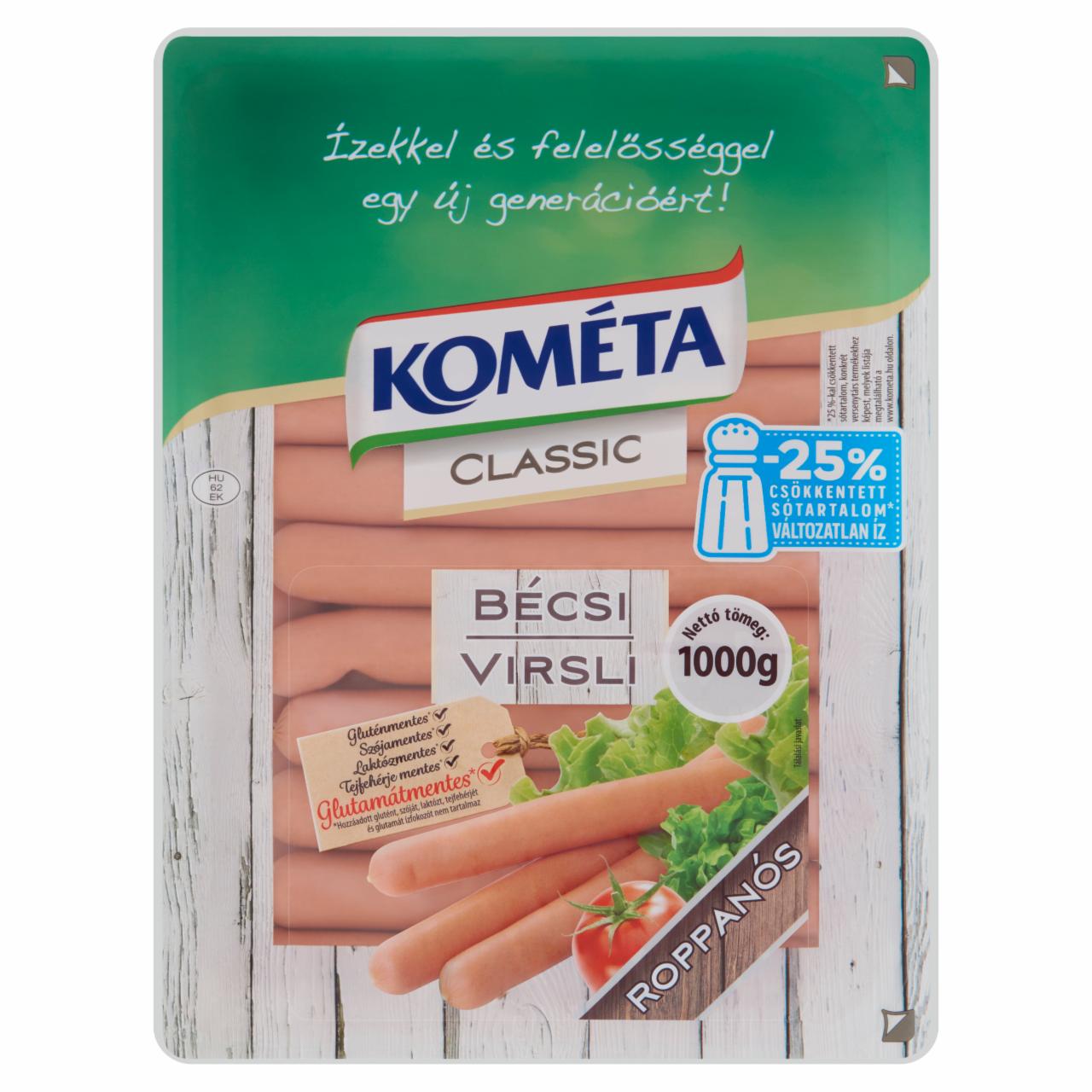 Képek - Kométa Classic roppanós bécsi virsli 1000 g