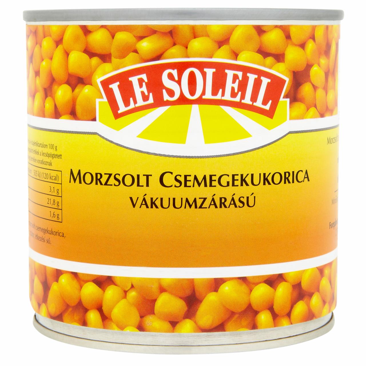 Képek - Le Soleil vákuumzárású morzsolt csemegekukorica 340 g