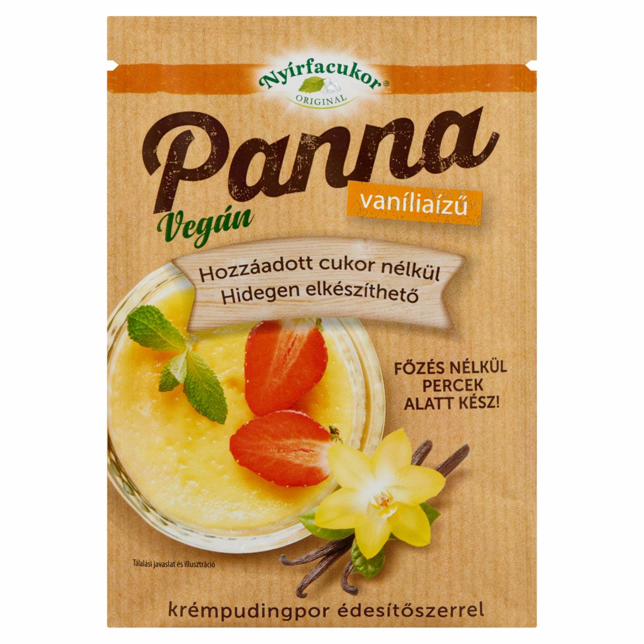 Képek - Nyírfacukor Panna vaníliaízű krémpudingpor édesítőszerrel 50 g