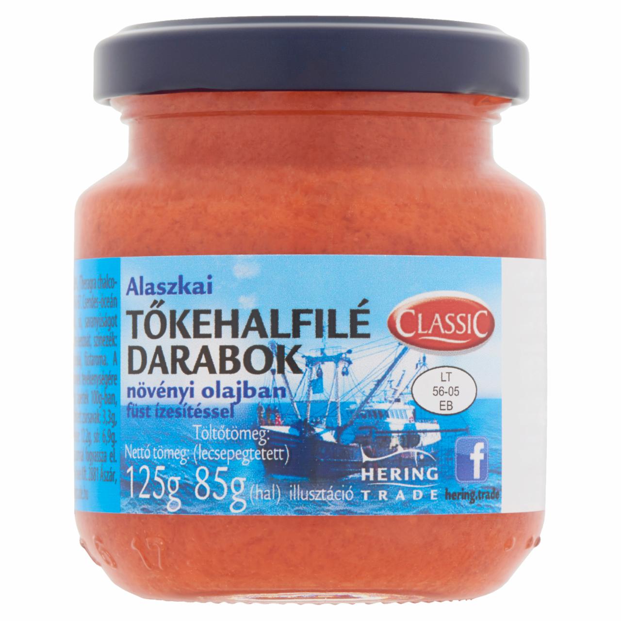 Képek - Classic alaszkai tőkehalfilé darabok növényi olajban füst ízesítéssel 125 g