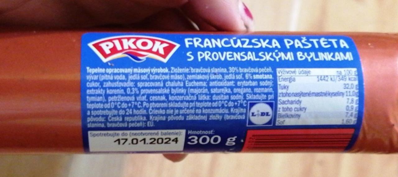 Képek - Francúzska paštéta s provensalskými bylinkami Pikok