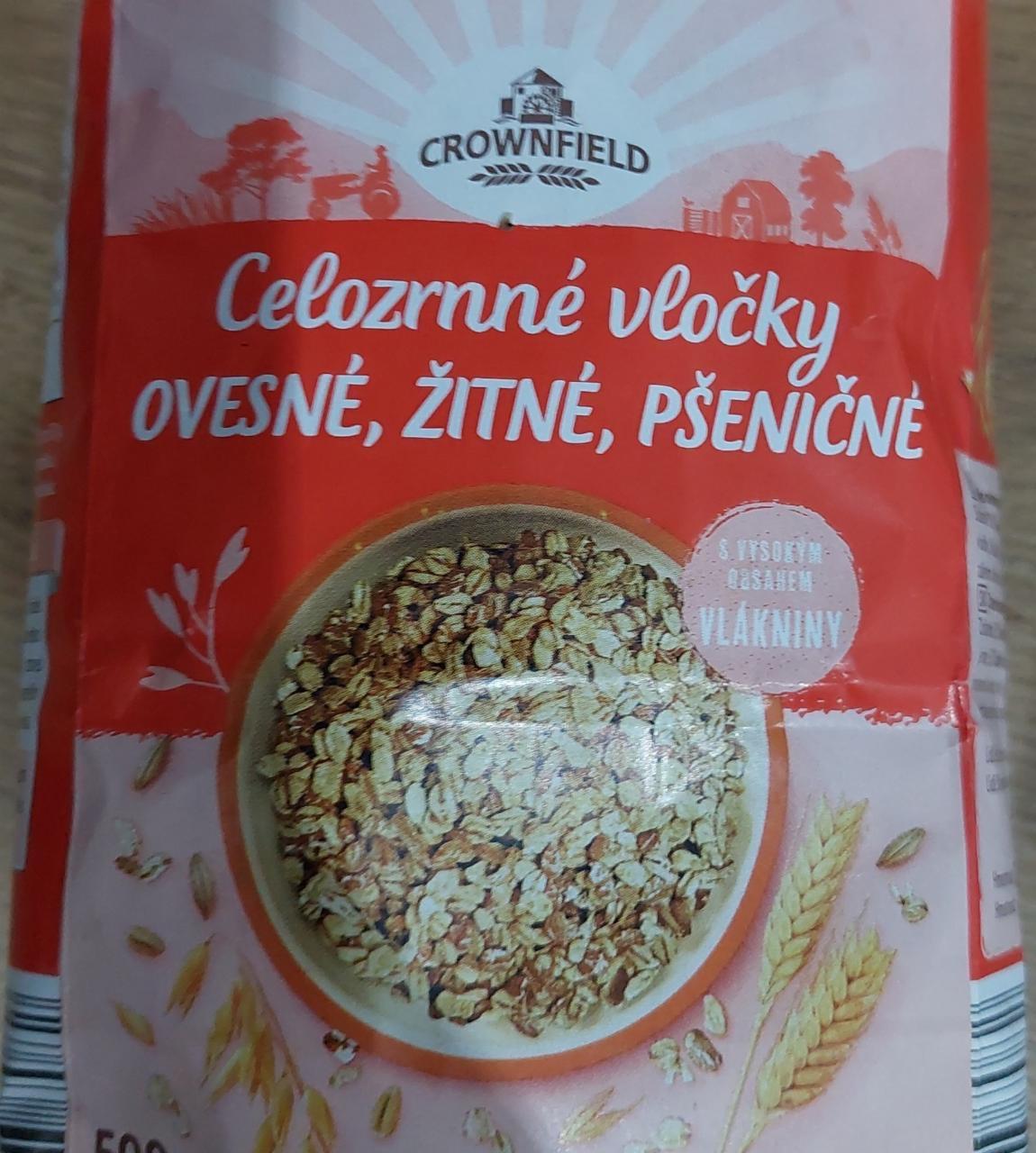 Képek - Celozrnné vločky ovesné-žitné-pšeničné Crownfield