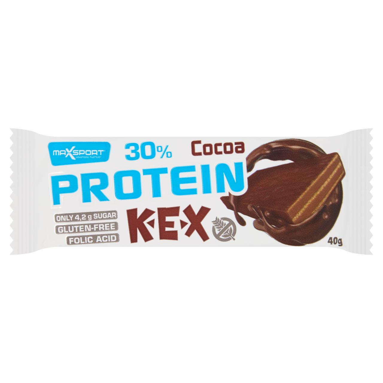 Képek - MaxSport Protein Kex gluténmentes kakaós krémmel töltött nápolyi szelet kakaós bevonattal 40 g