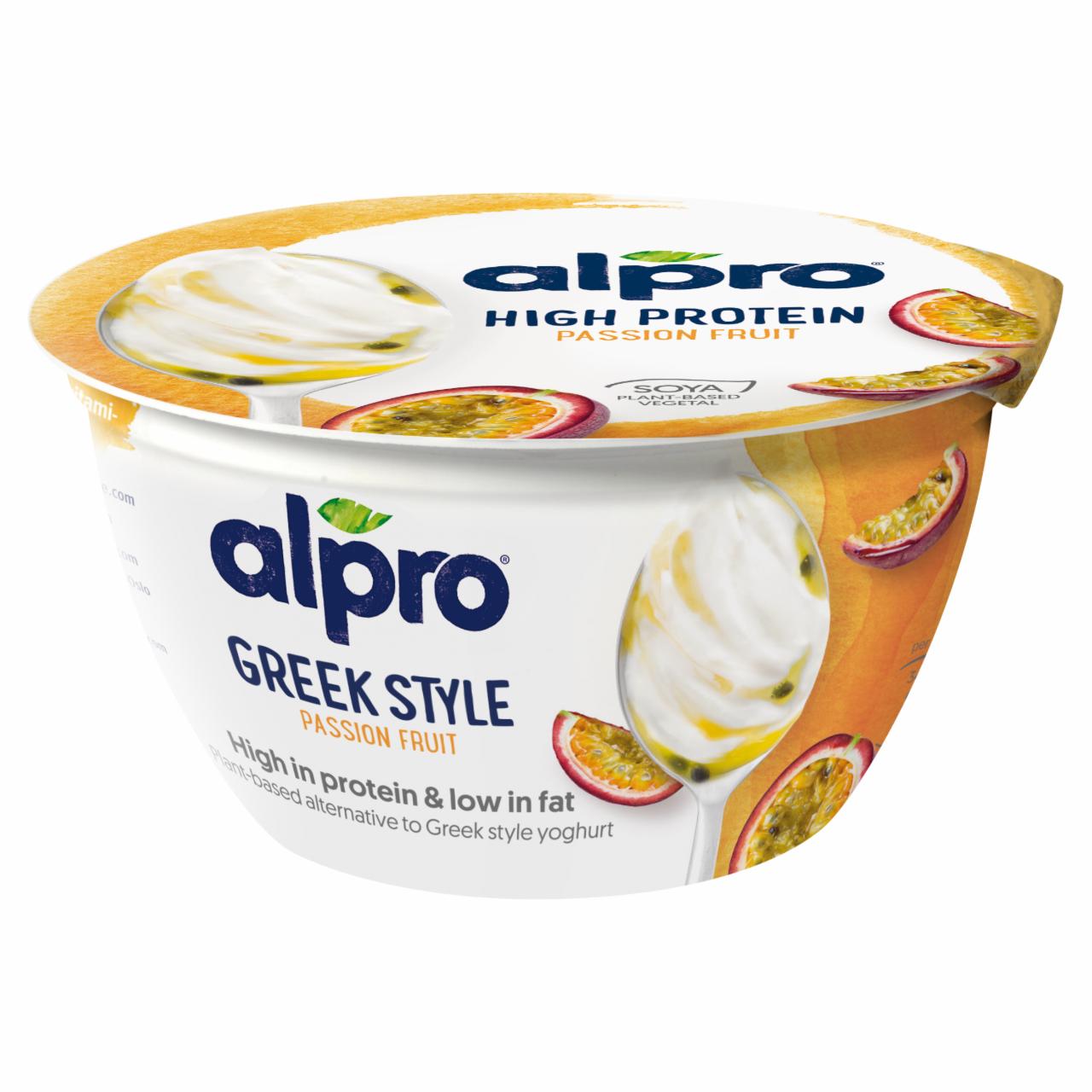 Képek - Alpro Greek Style fermentált maracujás szójakészítmény joghurt kultúrával 150 g