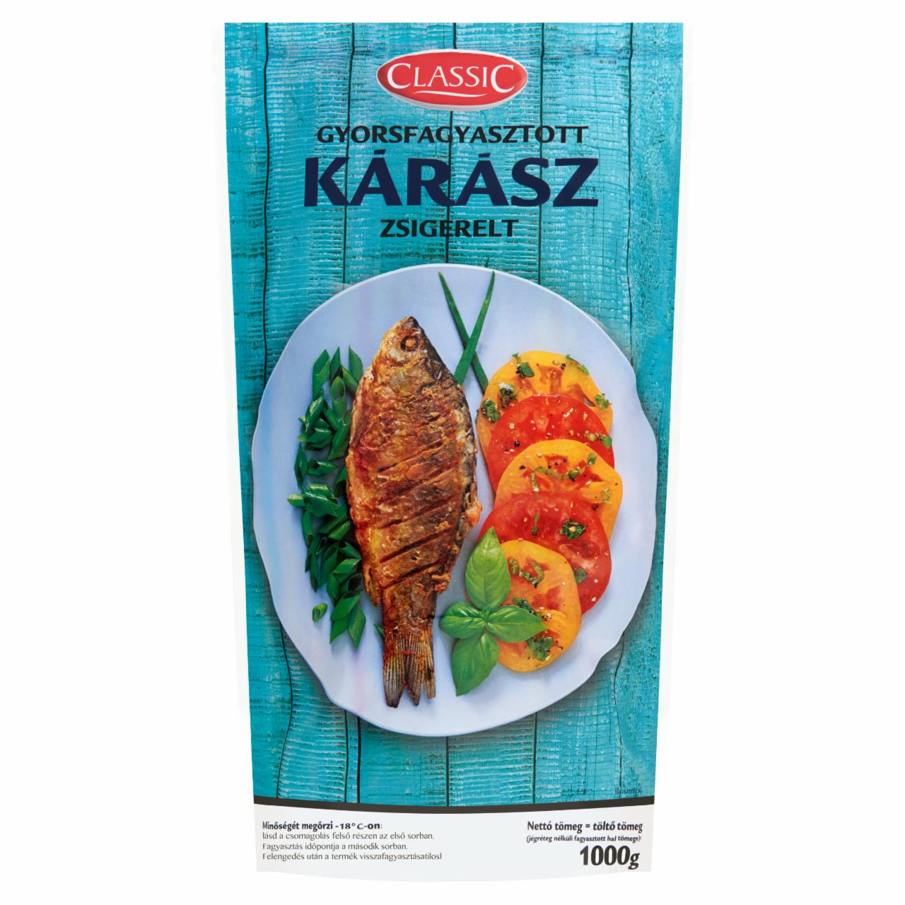 Képek - Classic gyorsfagyasztott zsigerelt kárász 1000 g