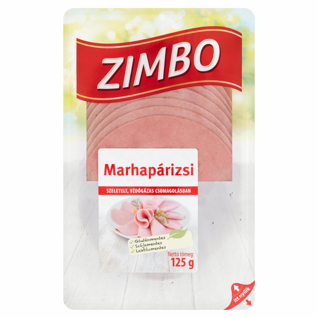 Képek - Zimbo szeletelt marhapárizsi 125 g