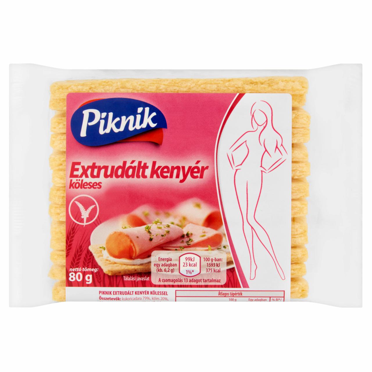 Képek - Piknik extrudált kenyér kölessel 80 g