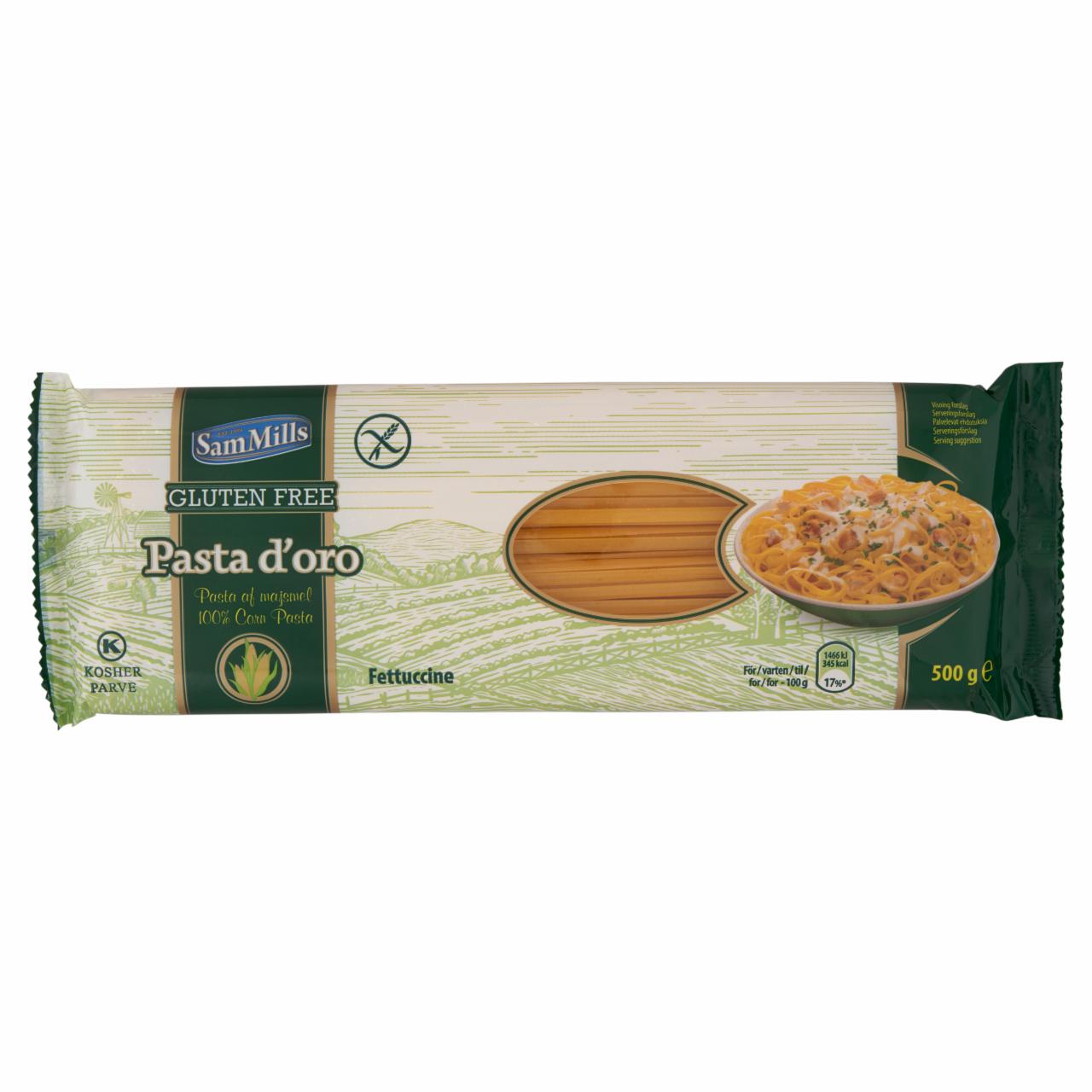 Képek - Sam Mills Pasta d'oro Fettucine szélesmetélt gluténmentes tészta kukoricából 500 g