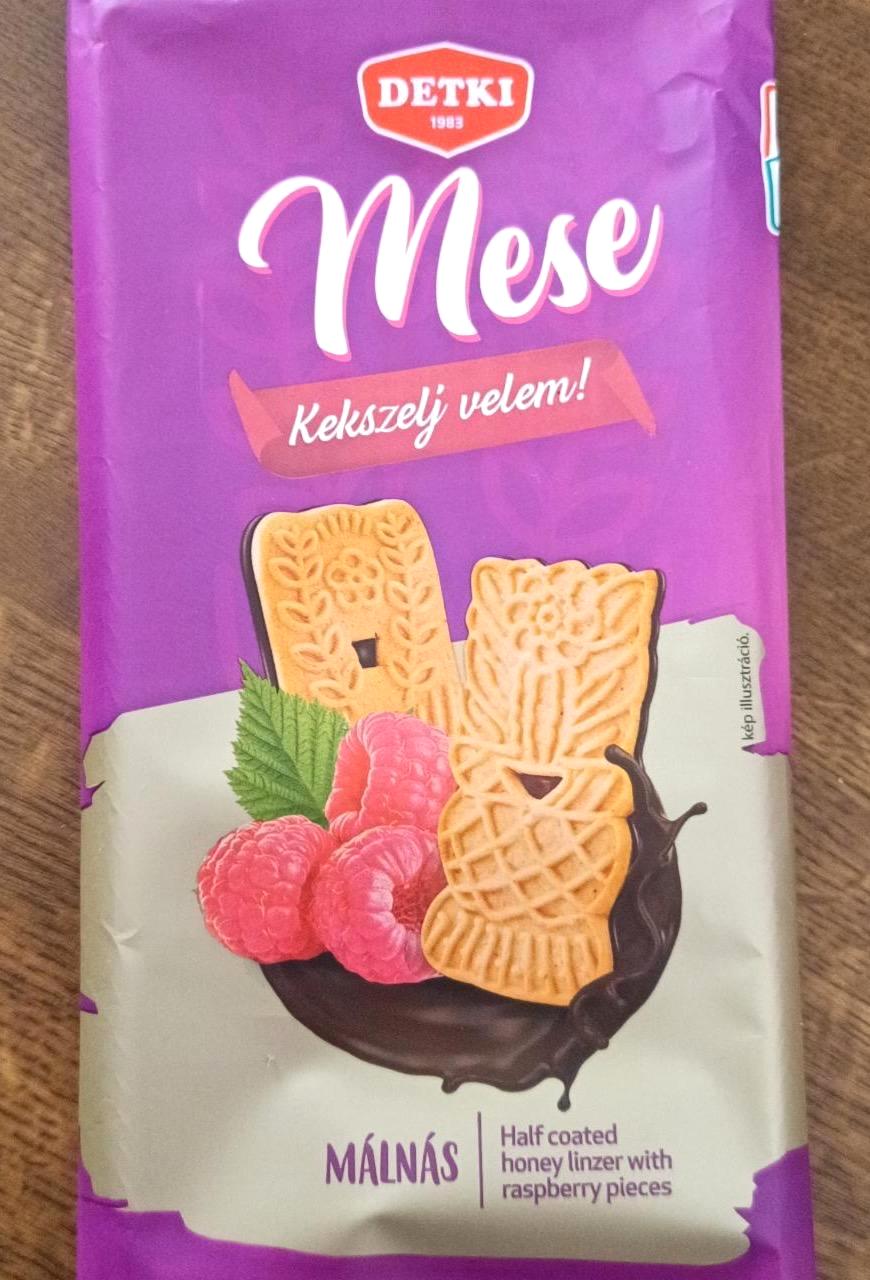 Képek - Detki Mese málnás mézes linzer kakaós étbevonómasszával félig mártva 180 g