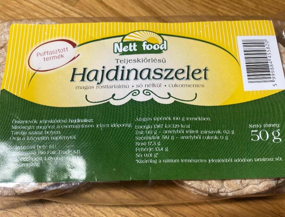 Képek - Teljeskiőrlésű hajdinaszelet Nett Food