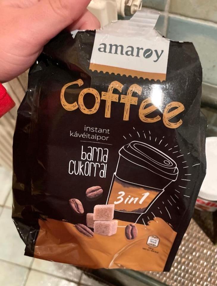 Képek - Instant kávé barna cukorral Amaroy