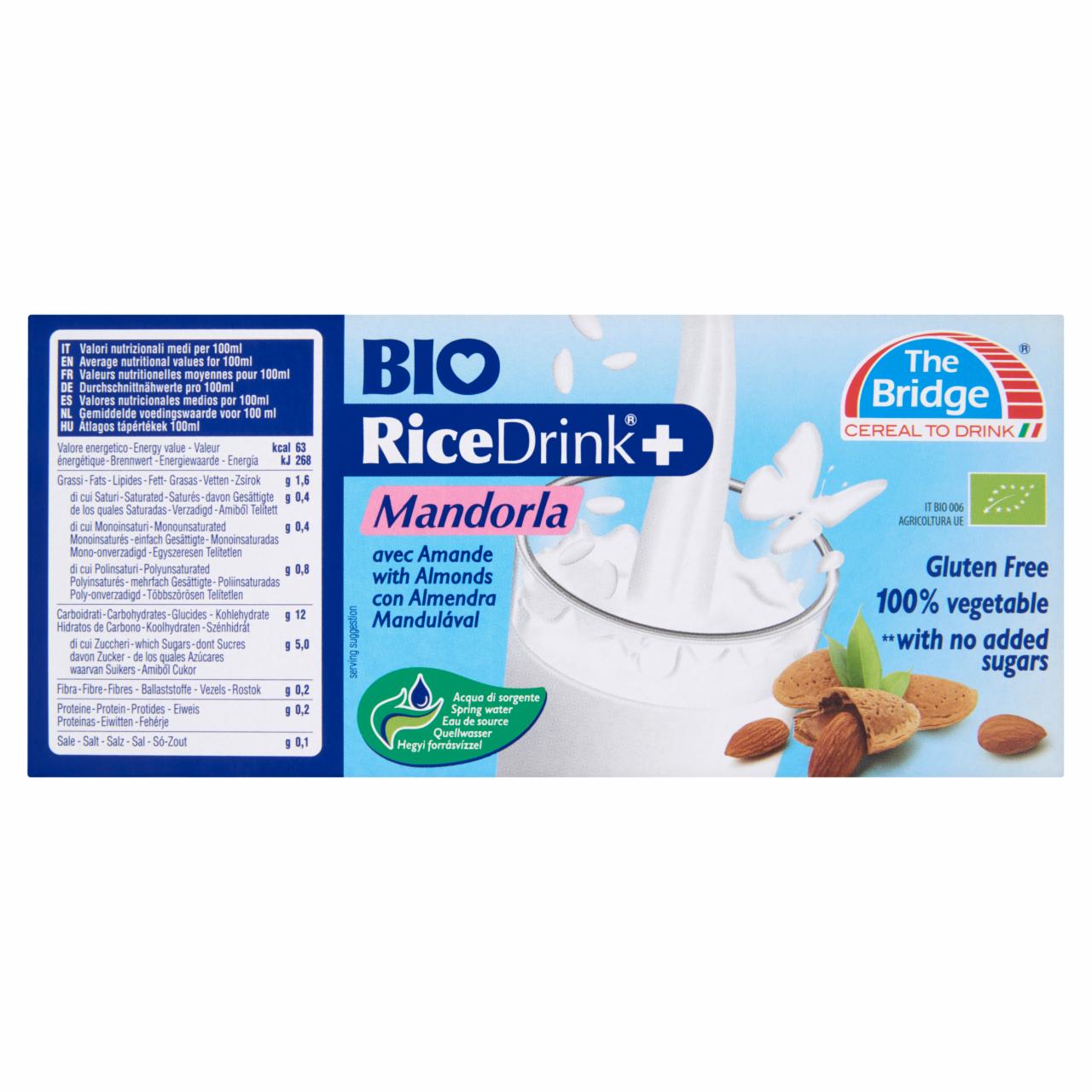 Képek - The Bridge BIO mandulás rizsital 3 x 200 ml