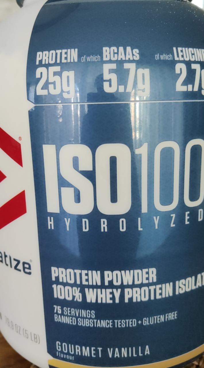 Képek - ISO 100 Hydrolyzed Protein Powder Gourmet Vanilla Dymatize