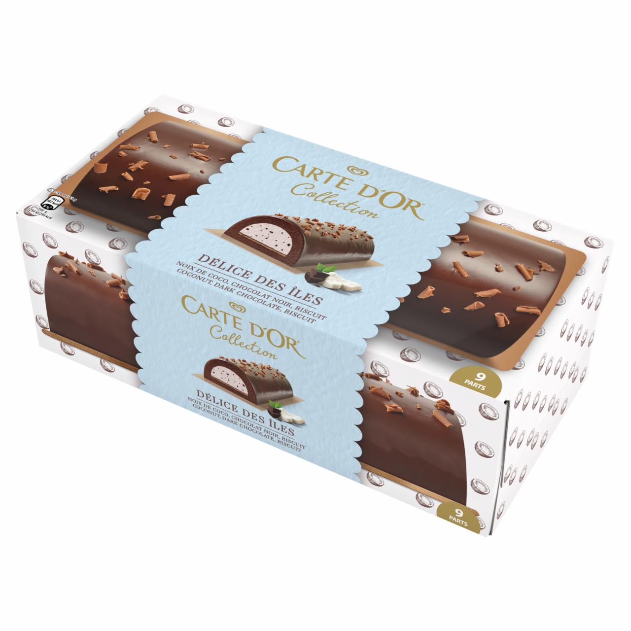 Képek - Carte D'Or Csokoládés és Kókuszos jégkrémtorta 900 ml