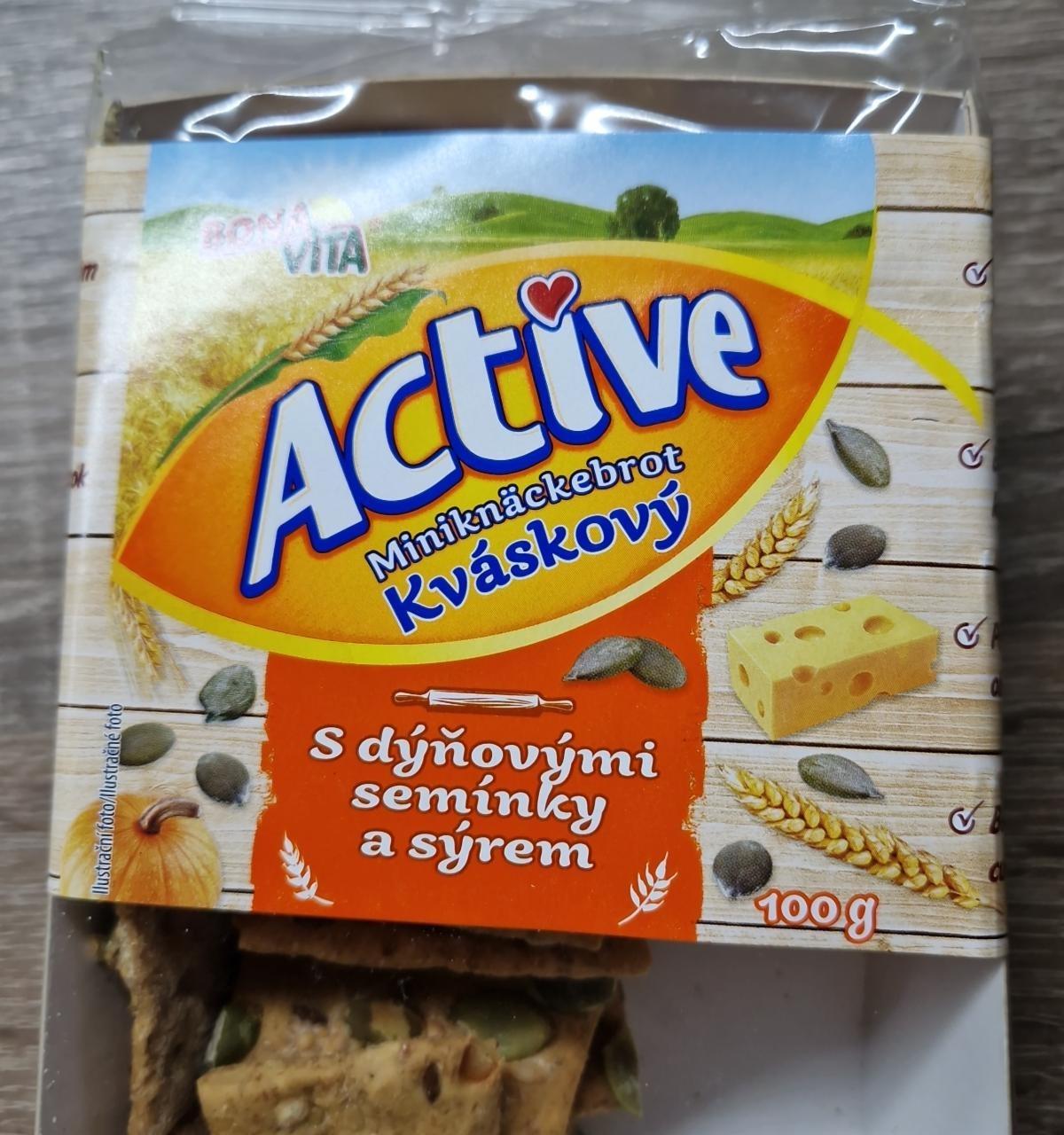 Képek - Active Miniknäckebrot kváskový s dýňovými semínky a sýrem BonaVita