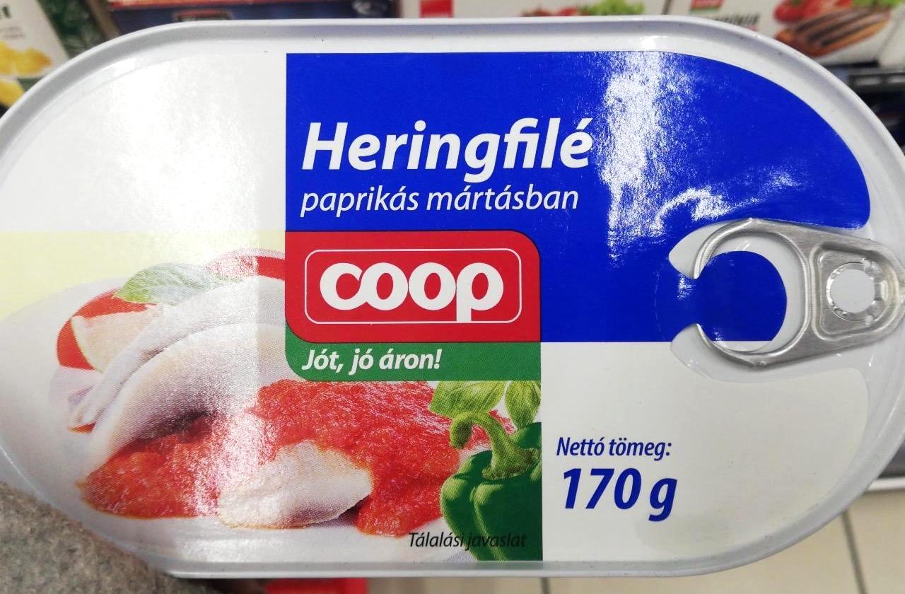 Képek - Heringfilé paprikás mártásban Coop