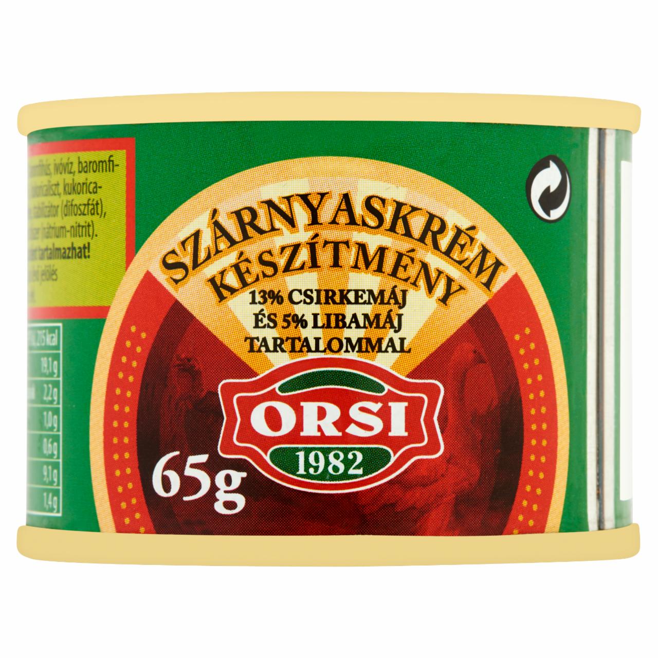 Képek - Orsi szárnyaskrém készítmény 65 g