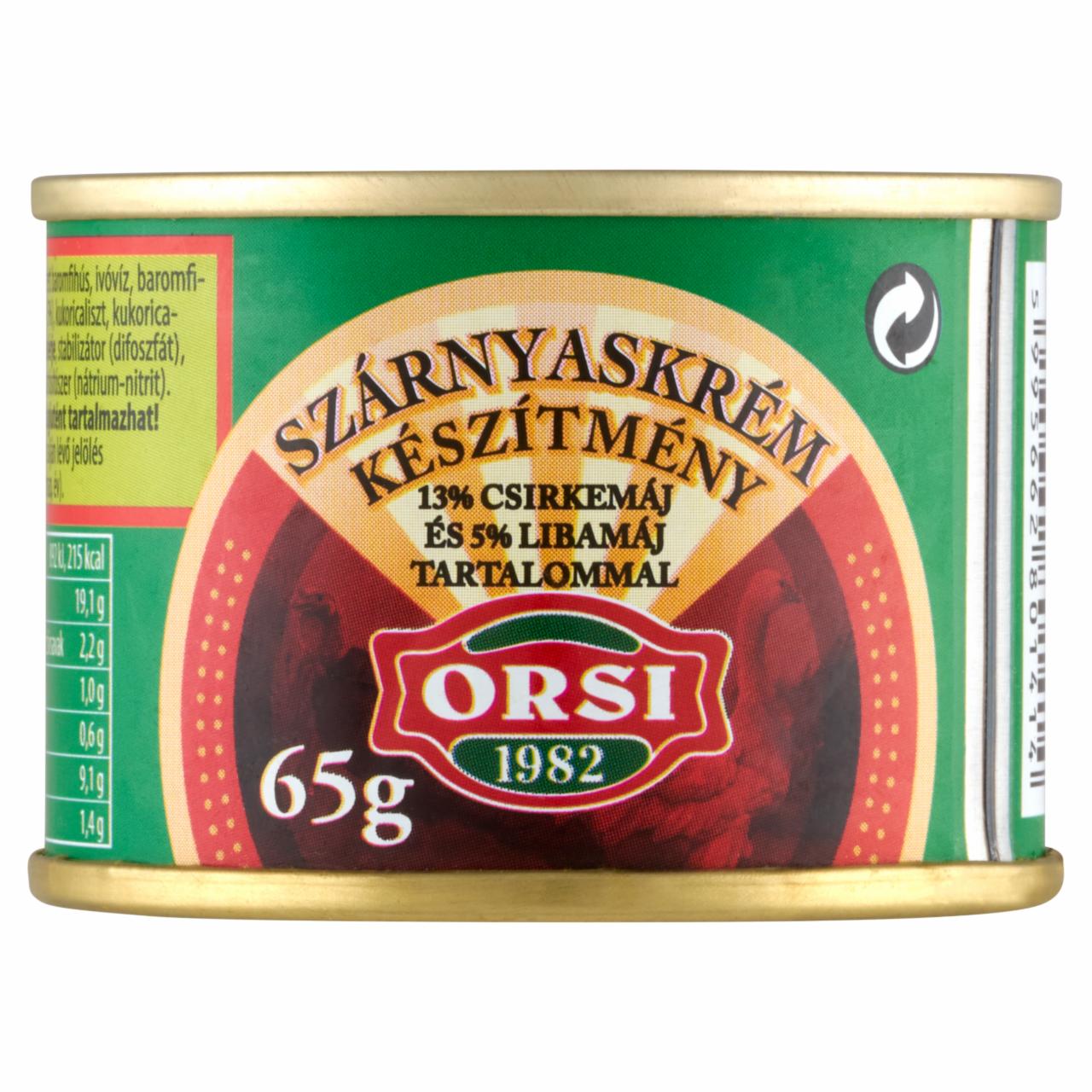 Képek - Orsi szárnyaskrém készítmény 65 g