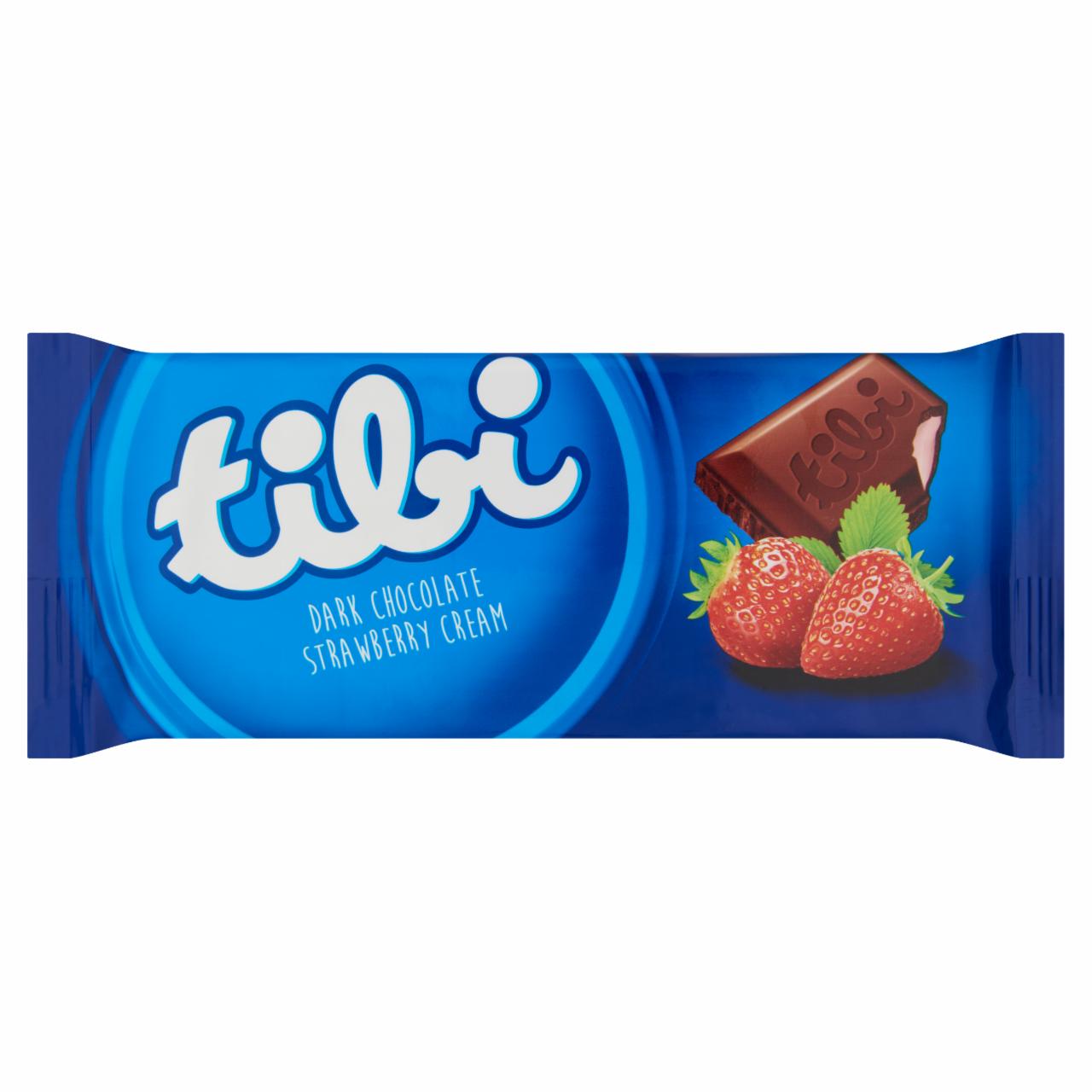 Képek - Tibi eperkrémes étcsokoládé 90 g