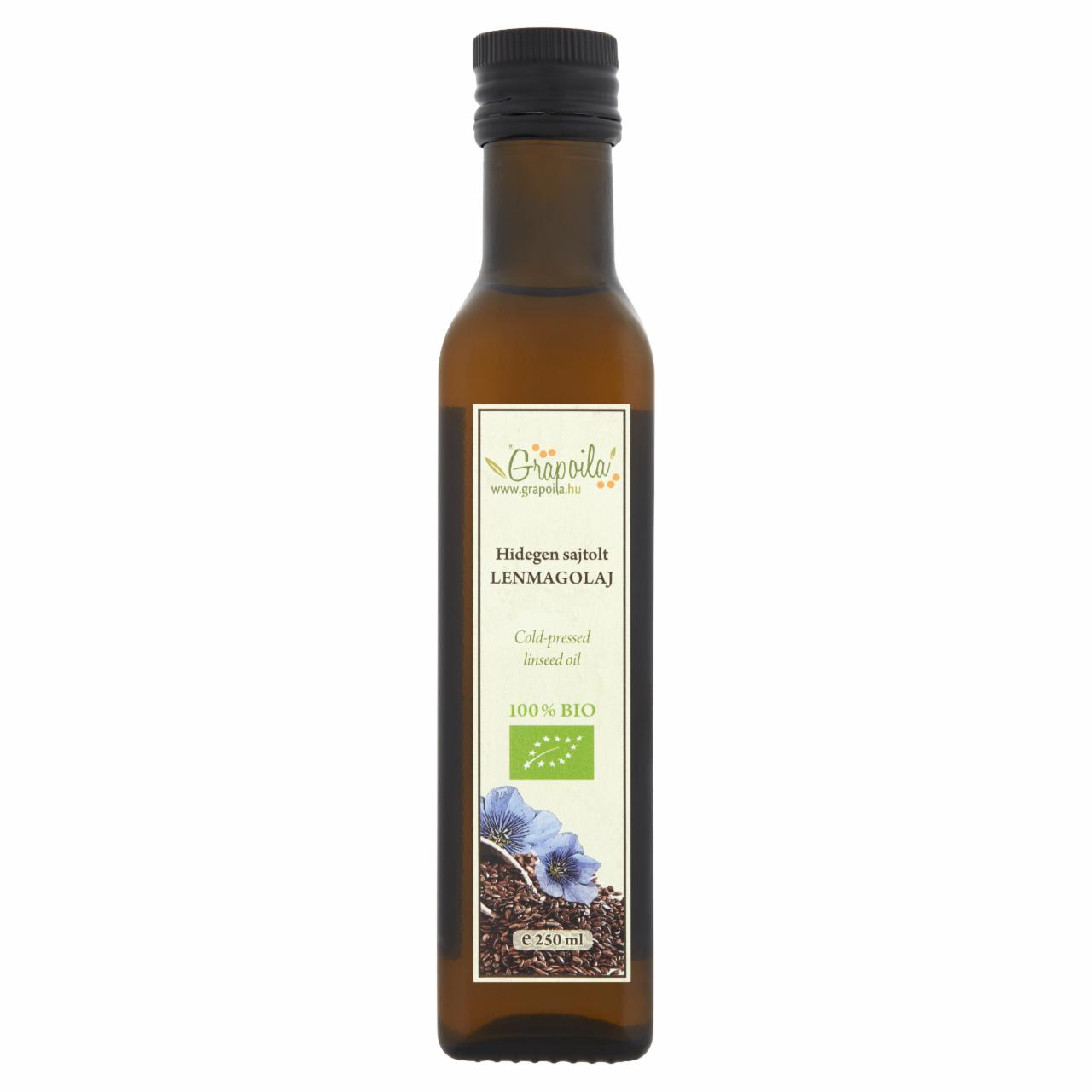 Képek - Grapoila hidegen sajtolt bio lenmagolaj 250 ml